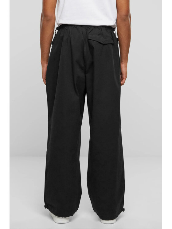 Karl Kani Karl Kani Pantalone da abito WOVEN RETRO WASHED PARACHUTE Nero To Fit