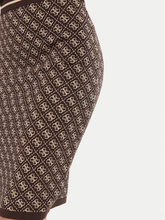 Guess Guess Spódnica ołówkowa Lise W4BD53 Z37K0 Brązowy Regular Fit