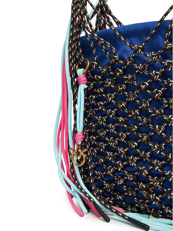 PINKO PINKO Ročna torba Hand Pouch ClassicPE 25 PLTT 04616 A2E0 Mornarsko modra