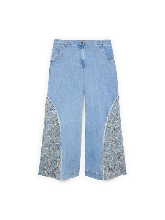 Fiorella Rubino Fiorella Rubino Jeansy P481T005234N0R4 Turkusowy Flare Fit