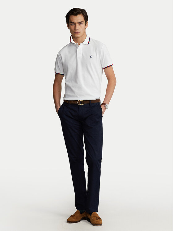 Polo Ralph Lauren Polo Ralph Lauren Polo Classics 710842621002 Biały Slim Fit