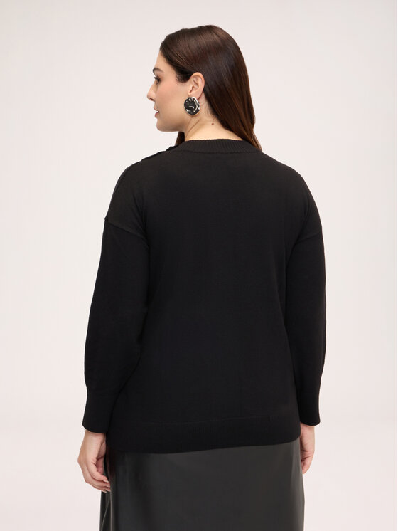 Fiorella Rubino Fiorella Rubino Sweter M456L008723N033 Czarny Regular Fit