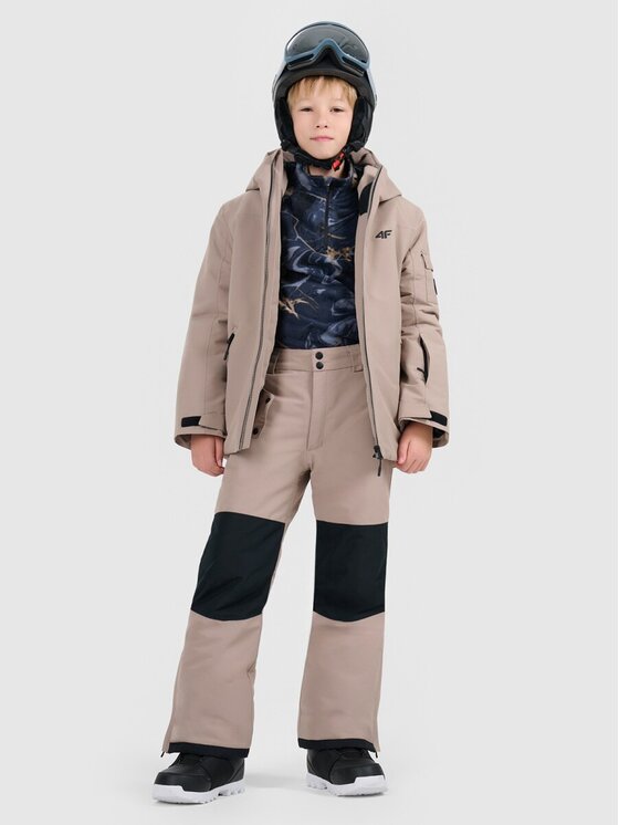 4F 4F Giacca da snowboard 4FJRAW25TTJAM1066-82S Marrone Regular Fit