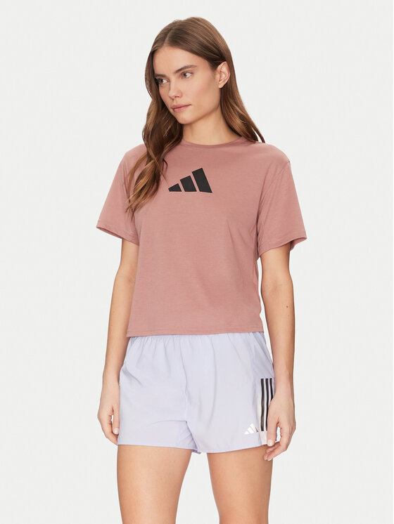 adidas adidas Technisches T-Shirt Train Essentials Big Logo Performance JM0629 Rosa Regular Fit