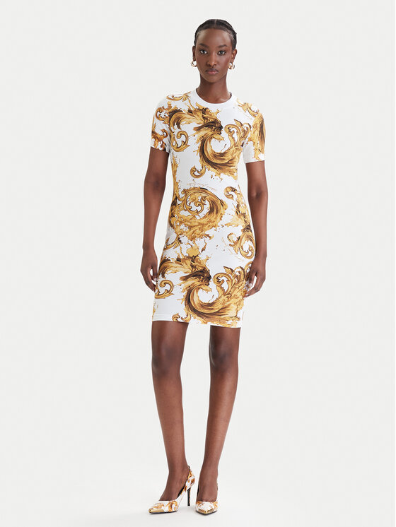 Versace Jeans Couture Versace Jeans Couture Повсякденна сукня 80HAO939 JS553 Білий Slim Fit