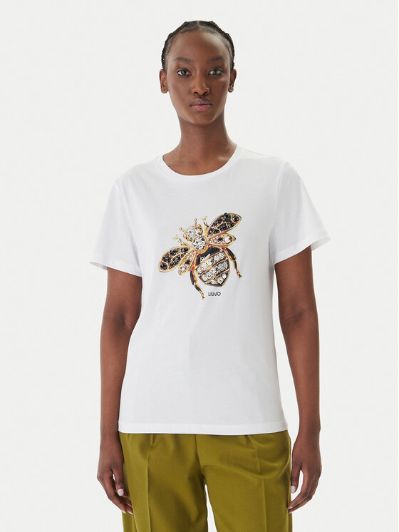 Liu Jo Liu Jo T-shirt WA6237 JS923 Bijela Regular Fit