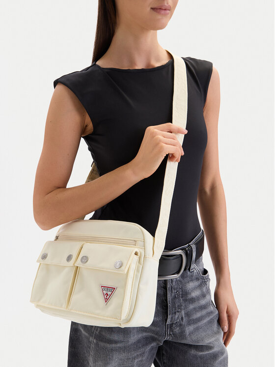 Guess Jeans Guess Jeans Ročna torba CWBEO-GUESS-XC-002-09 Écru