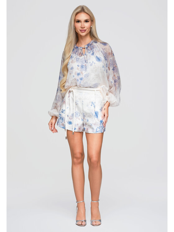 Ombre Ombre Koszula OW-SH-E0063 Niebieski Loose Fit