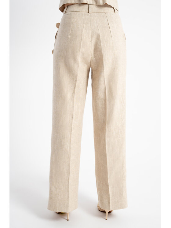 CLICK CLICK Παντελόνι υφασμάτινο 30-352 Μπεζ Comfortable Fit