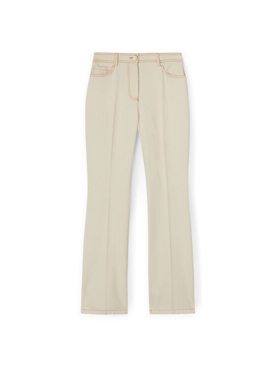 Motivi Motivi Pantaloni di tessuto P734Q003790N002 Écru Flare Fit