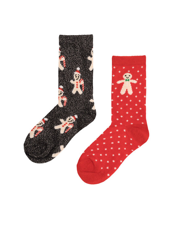 Nelli Blu Nelli Blu Lange Socken 7KB-005-AW23 (2-pack) Bunt