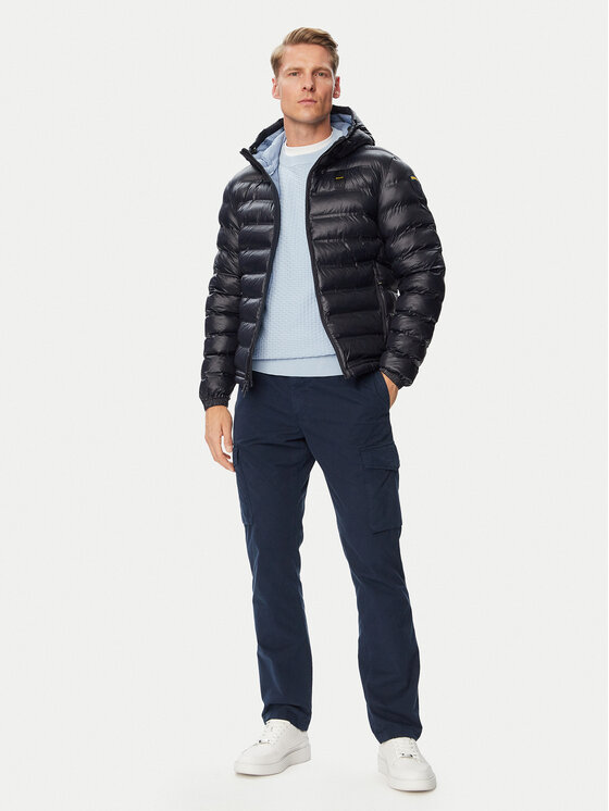 Blauer Blauer Žieminė striukė Charles 26WBLUC02218 Mėlyna Regular Fit