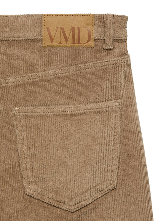 Vero Moda Vero Moda Kalhoty z materiálu Tessa 10315350 Béžová Wide Leg