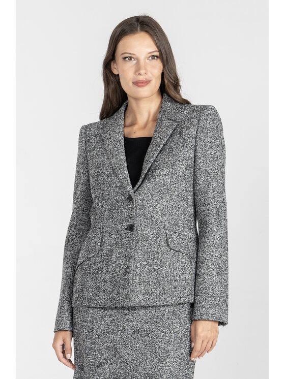 Deni Cler Milano Deni Cler Milano Marynarka W-DC-6052-E5-C6-96-1 Czarny Regular Fit