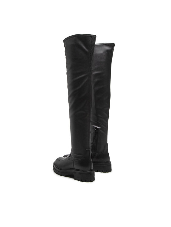 Geox Geox Cizme lungi muschetar D Iridea H D16HRH 0KB43 C9999 Negru