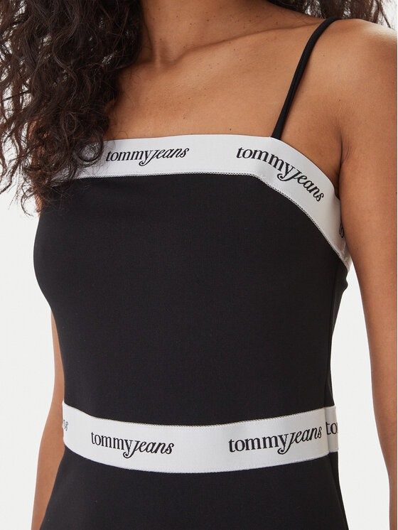 Tommy Jeans Tommy Jeans Každodenné šaty DW0DW22337 Čierna Slim Fit