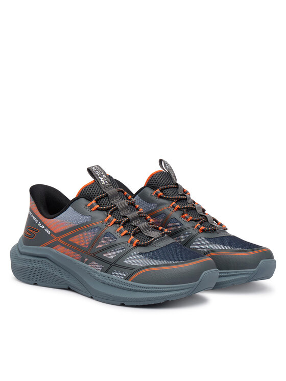 Skechers Skechers Αθλητικά Microspec Velocity - Grid-Shift 404220L/CCOR Γκρι