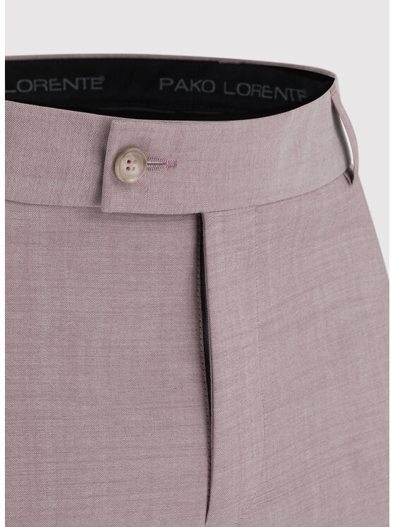 Pako Lorente Pako Lorente Spodnie garniturowe P23SP-6G-016 Różowy Slim Fit