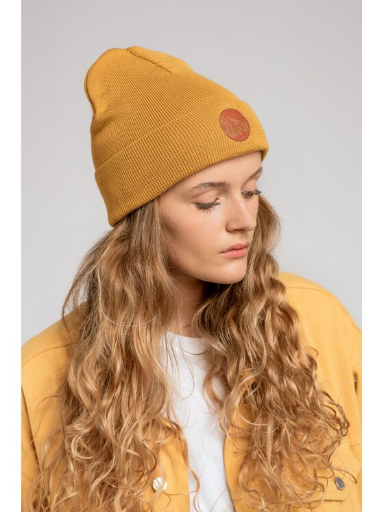 Kabak Kabak Czapka klasyczna beanie Żółty