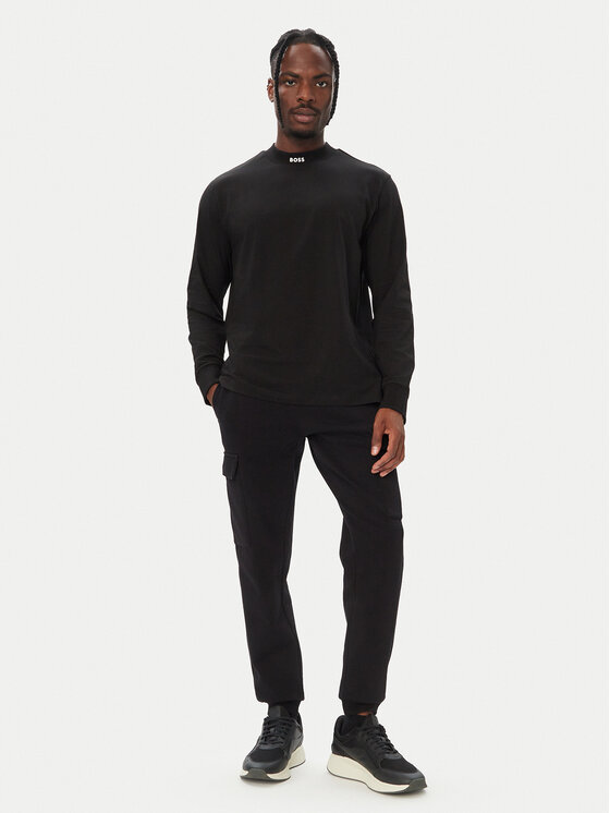 BOSS BOSS Longsleeve 50576916 Czarny Regular Fit