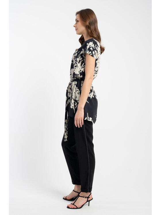 CLICK CLICK Tunika 10-6847 Čierna Relaxed Fit