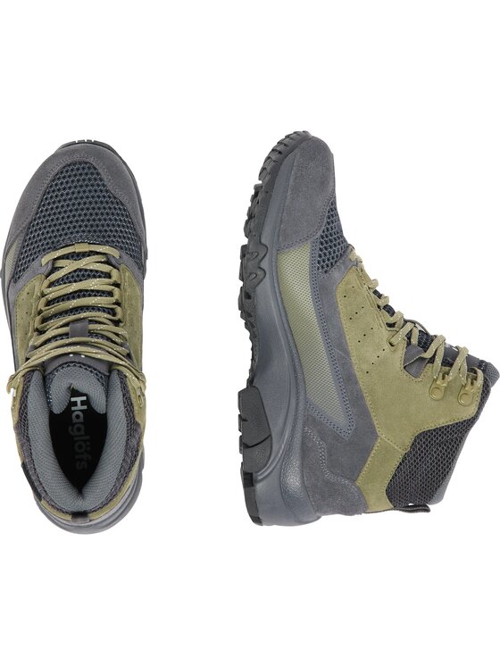 Haglöfs Haglöfs Buty wspinaczkowe H Skuta Proof Mid Wmn Magnetite/Olive Green Zielony