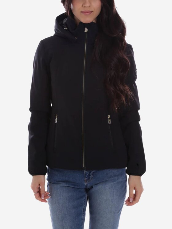 Yes Zee Yes Zee Giubbotto piumino Giubbino donna Nero Regular Fit