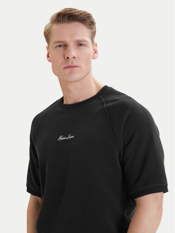 Guess Jeans Guess Jeans Džemperis ar kapuci M6GQB2 KCPR1 Melns Oversize