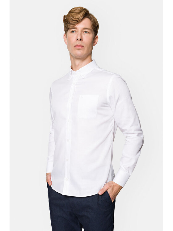 Lancerto Lancerto Koszula Bethy KO073222000019 Biały Slim Fit