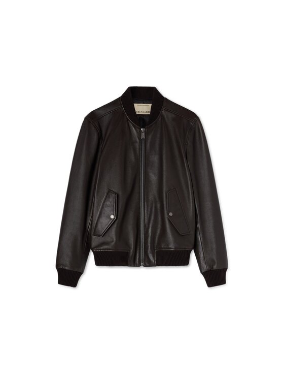 Trussardi Trussardi Giacca di pelle R302M000053N053 Marrone Regular Fit