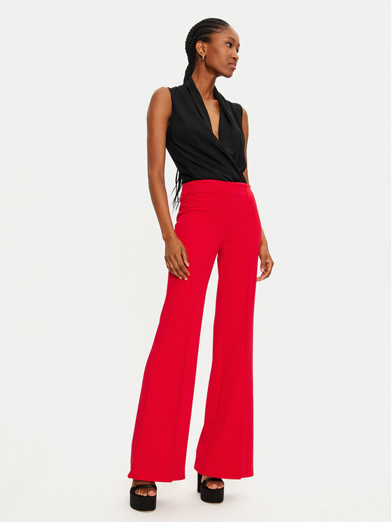 Rinascimento Rinascimento Hlače 1000769327263 Crvena Regular Fit