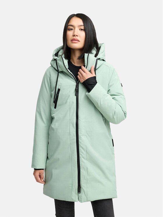 Navahoo Navahoo Kurtka zimowa Winterzart Zielony Regular Fit
