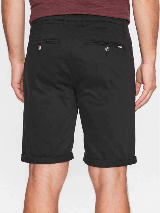 Solid Solid Σορτς υφασμάτινο 21200395 Μαύρο Regular Fit