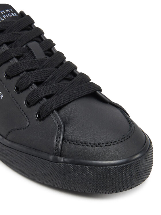 Tommy Hilfiger Tommy Hilfiger Tenisice Core Corporate Vulc Leather FM0FM05399 Crna