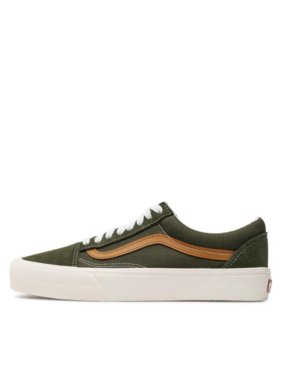 Vans old skool shop green and brown