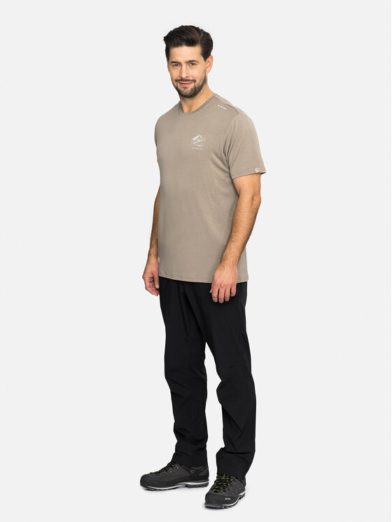 Viking Viking Koszulka techniczna Lenta Bamboo Light Man Beżowy Regular Fit