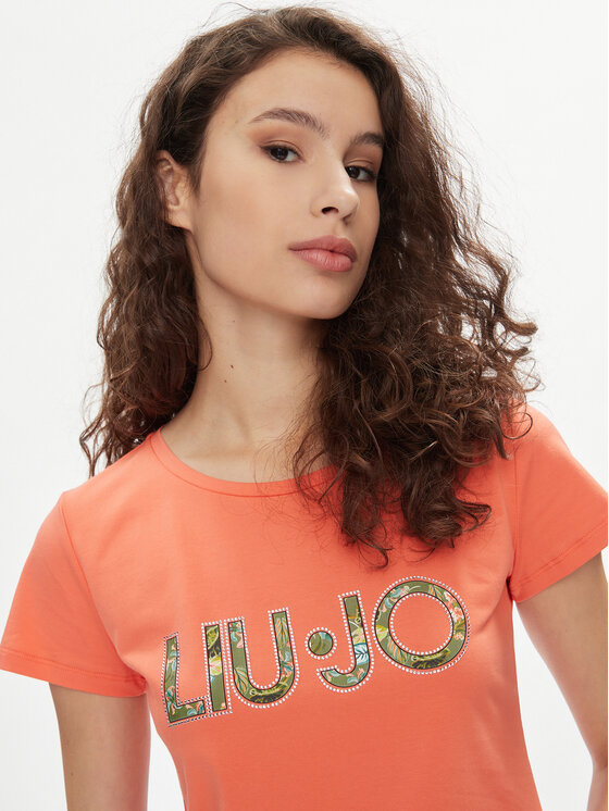 Liu Jo Liu Jo T-krekls VA4105 JS003 Oranžs Regular Fit