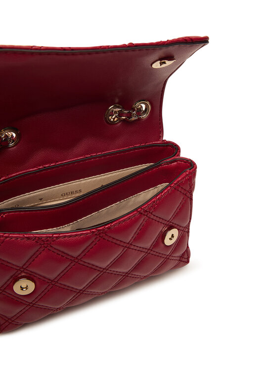 Guess Guess Дамска чанта Giully II Mini HWQG96 73740 Червен