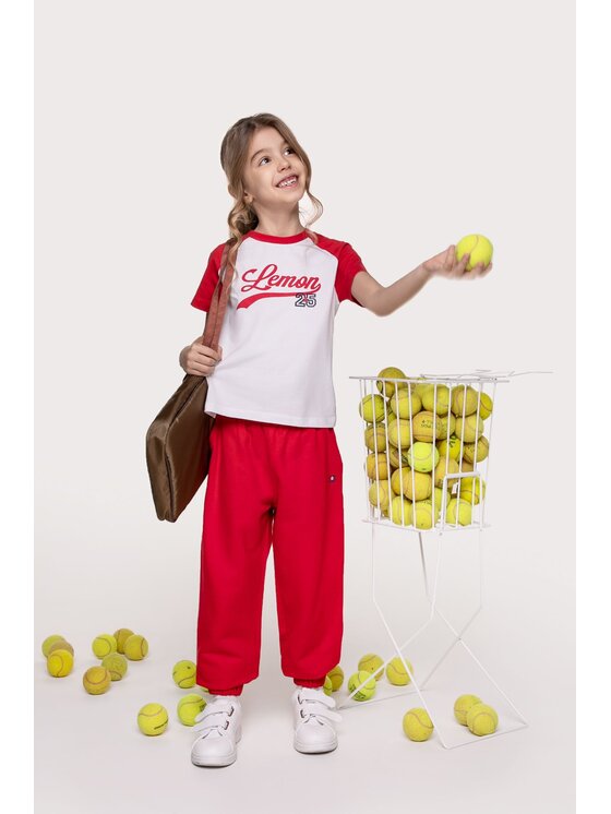 Lemon Explore Lemon Explore T-Shirt WL3143201CPG-009 Czerwony Regular Fit