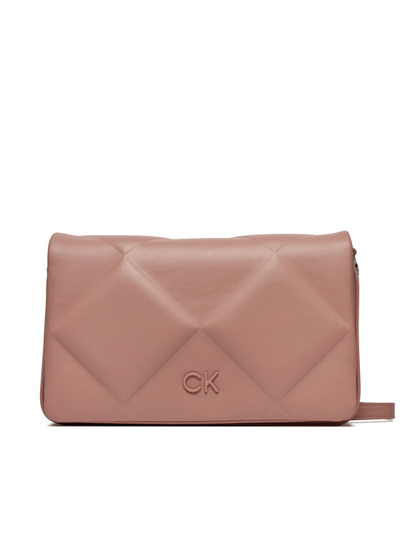 Geantă Calvin Klein Re-Lock Quilt Shoulder Bag K60K611021 Roz
