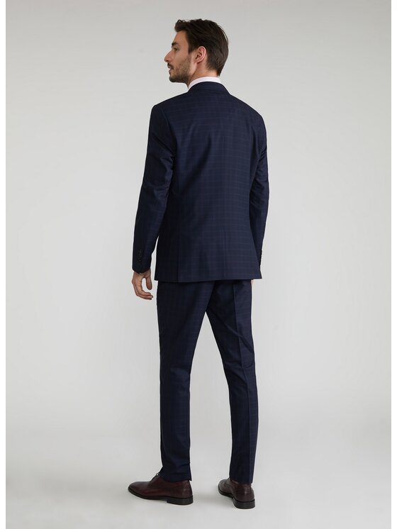 Pako Lorente Pako Lorente Spodnie garniturowe P22SF-6G-013 Granatowy Slim Fit