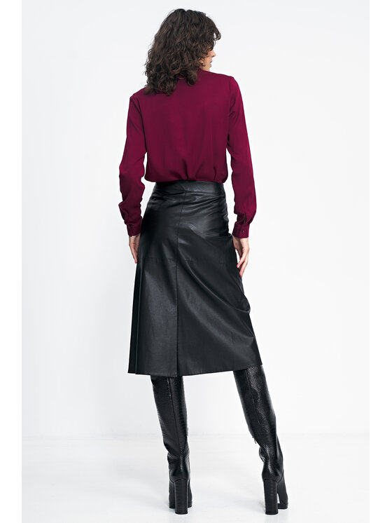 NIFE NIFE Košile K72 Bordó Classic Fit