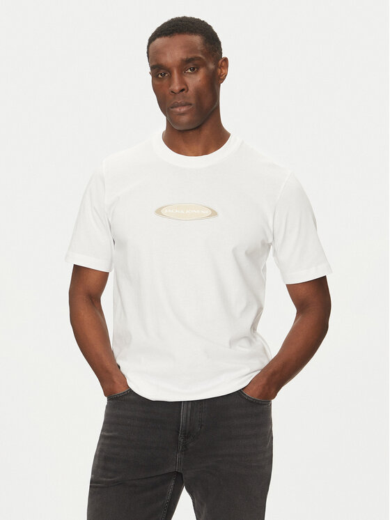 Jack&Jones Jack&Jones T-shirt Pacer 12273880 Bijela Relaxed Fit