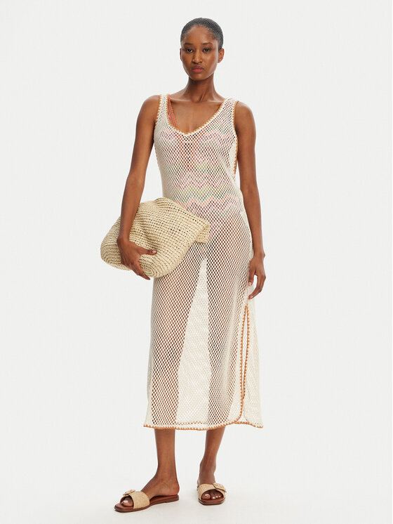 Banana Moon Banana Moon Strandkleid Tupai Hayato MFU11 Écru Regular Fit