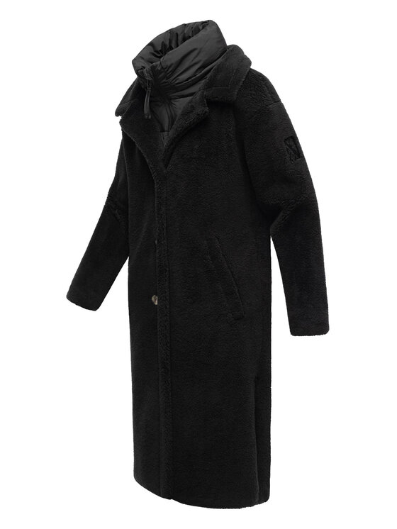 Navahoo Navahoo Kurtka zimowa Teddyzauber Czarny Regular Fit