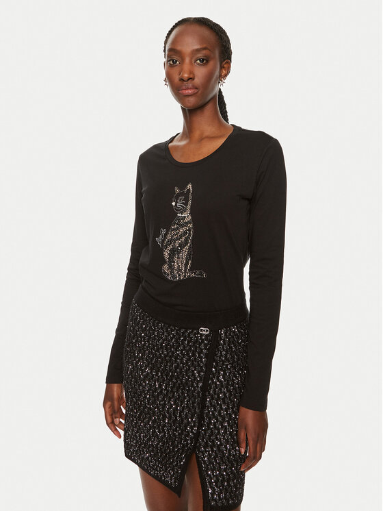 Liu Jo Liu Jo Bluză WF4568 J5904 Negru Regular Fit