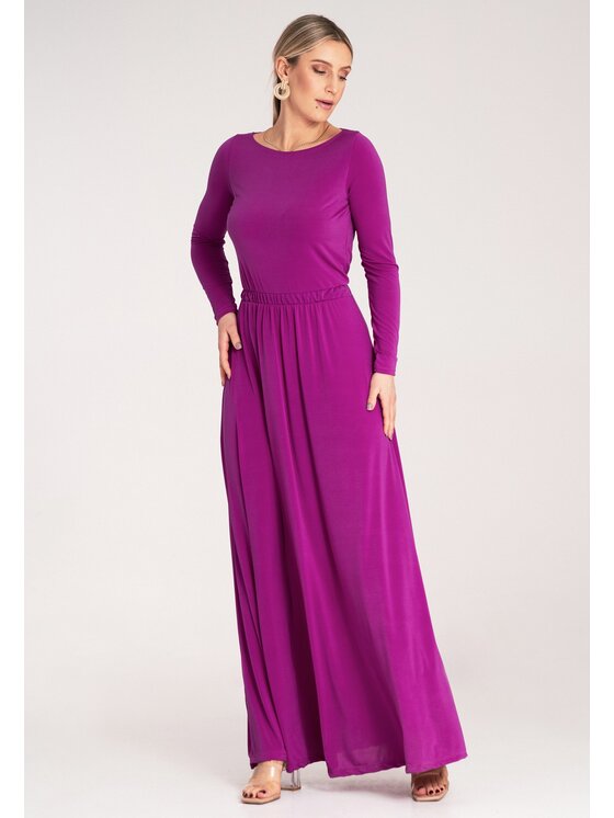 FIGL FIGL Sukienka koktajlowa M1166 Fioletowy Straight Fit