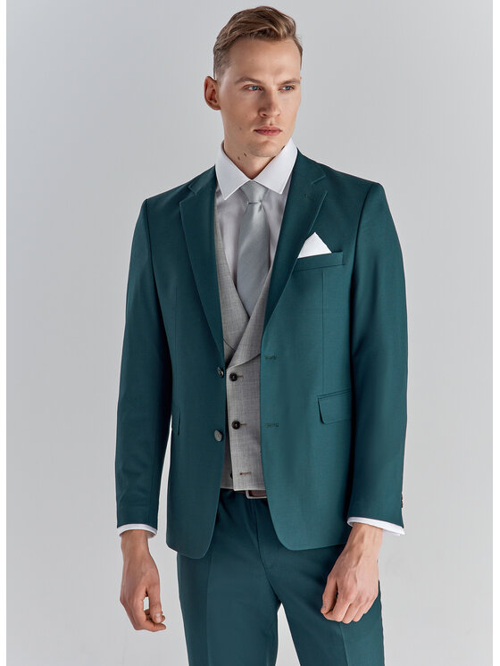 Pako Lorente Pako Lorente Marynarka P22SF-3G-017 Zielony Slim Fit