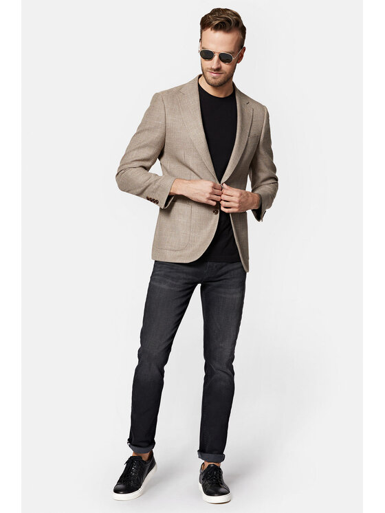 Lancerto Lancerto Marynarka Caravia MA099123000003 Beżowy Slim Fit