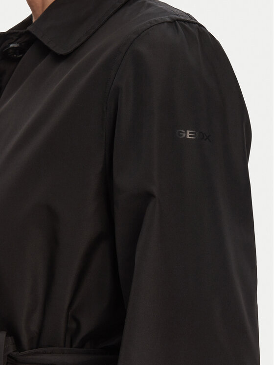 Geox Geox Trencz W5520N T3111 F9000 Czarny Regular Fit